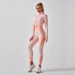 Women Yoga Set Seamless Workout Sportswear