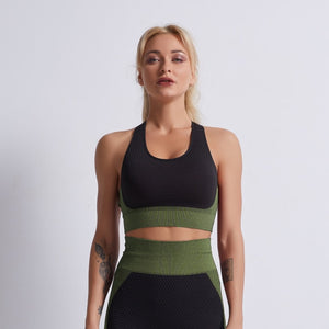 Women Yoga Set Seamless Workout Sportswear